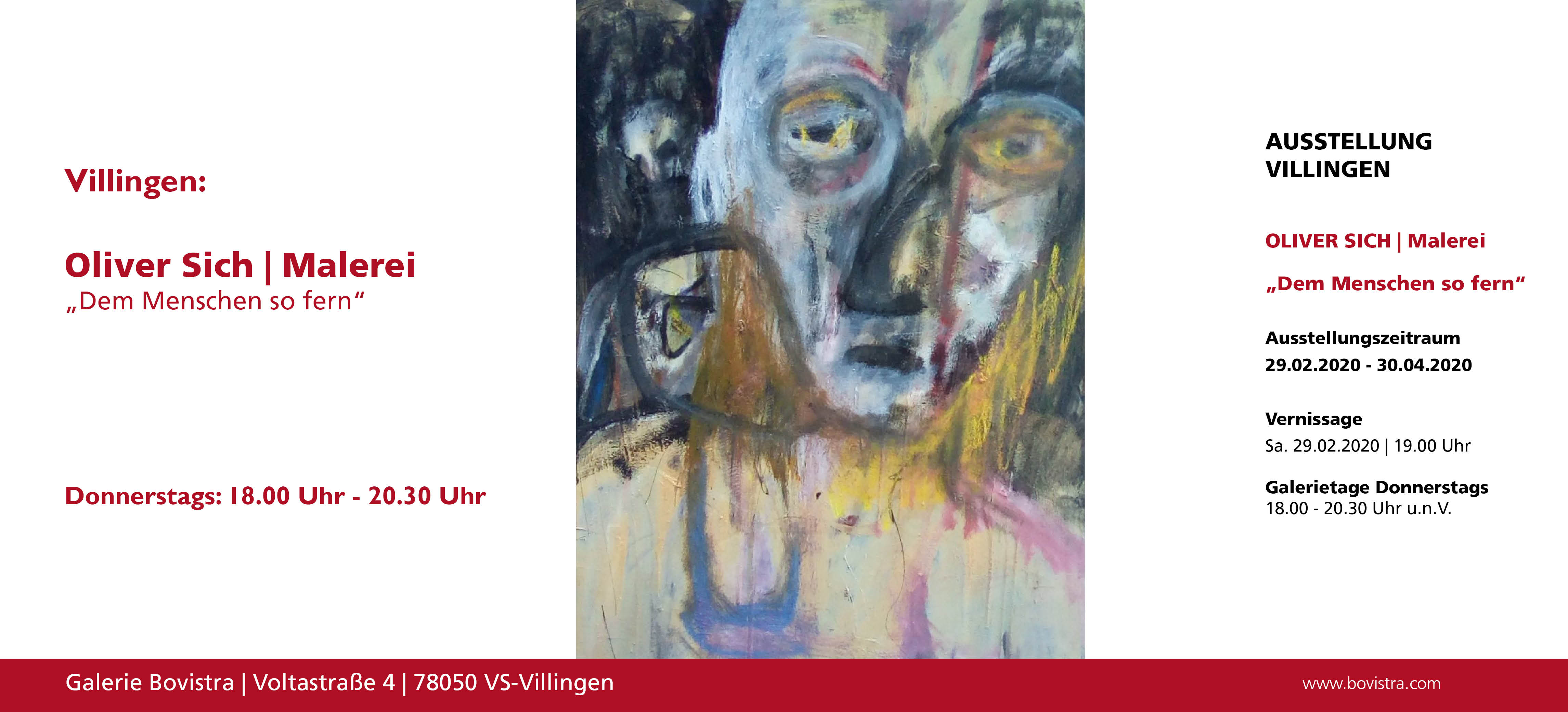 Aktuelle Ausstellung in der Galerie Bovistra in Villingen